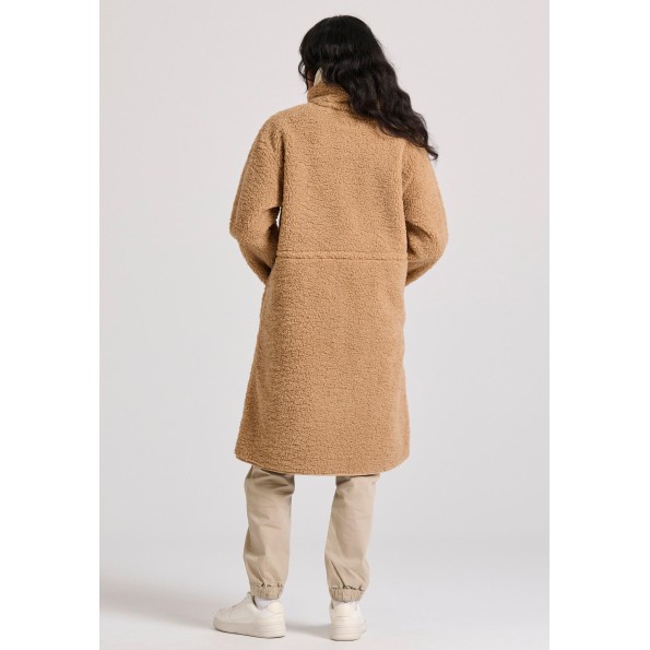 Γυναικείο παλτό FUNKY BUDDHA FBL010-122-01 καμηλό Γυναικεία