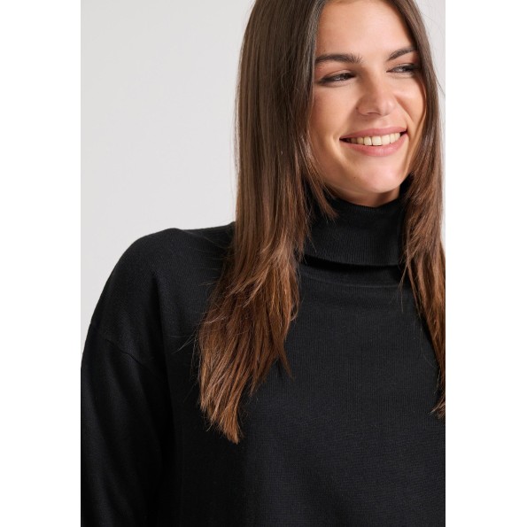 Γυναικείο πλεκτό ζιβάγκο FUNKY BUDDHA FBL010-102-09 μαύρο Γυναικεία