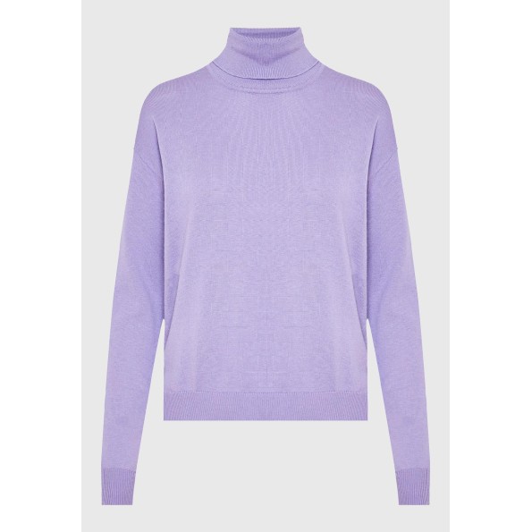 Γυναικείο πλεκτό ζιβάγκο FUNKY BUDDHA FBL010-102-09 μοβ Γυναικεία