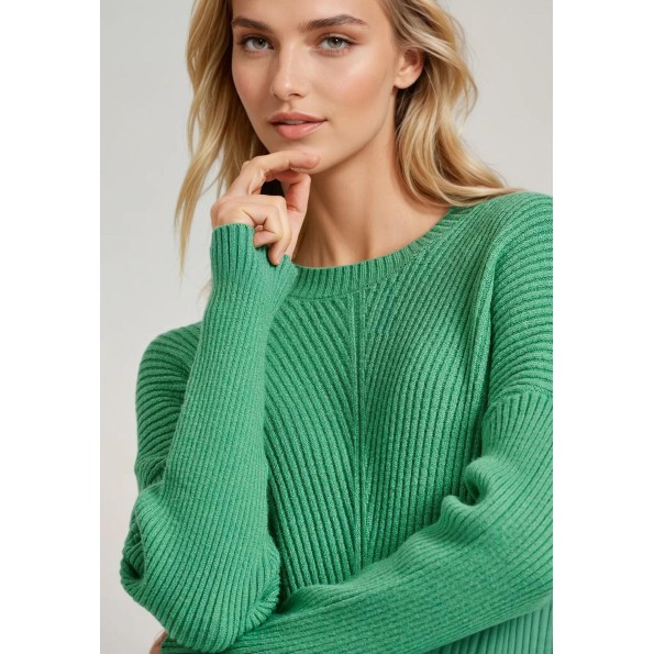 Γυναικείο πουλόβερ FUNKY BUDDHA FBL010-105-09 πράσινο Γυναικεία