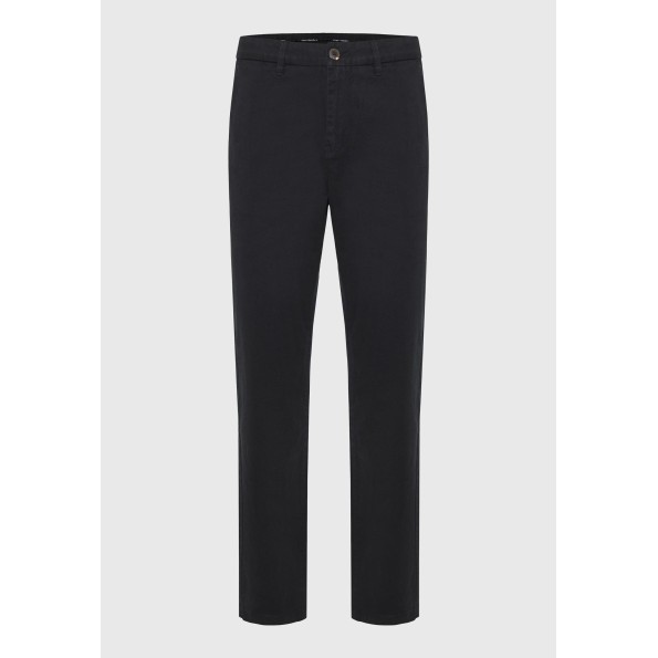 Ανδρικό straight fit chino παντελόνι FUNKY BUDDHA FBM010-007-02 μαύρο Ανδρικά
