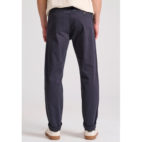 Ανδρικό straight fit chino παντελόνι FUNKY BUDDHA FBM010-007-02 ναυτικό μπλε Ανδρικά