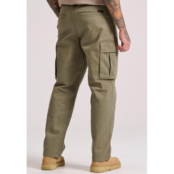 Ανδρικό cargo loose fit παντελόνι FUNKY BUDDHA FBM010-033-02 χακί Ανδρικά