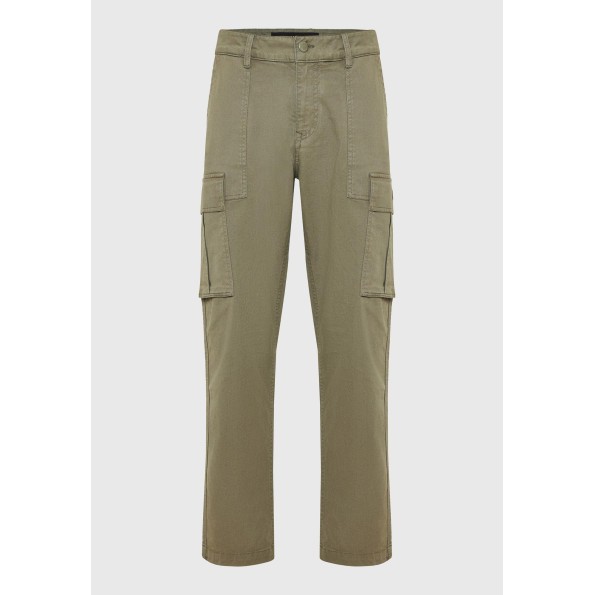 Ανδρικό cargo loose fit παντελόνι FUNKY BUDDHA FBM010-033-02 χακί Ανδρικά
