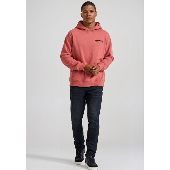 Ανδρικό jean slim tapered fit παντελόνι FUNKY BUDDHA FBM010-072-02 μαύρο Ανδρικά