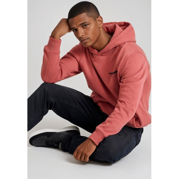 Ανδρικό jean slim tapered fit παντελόνι FUNKY BUDDHA FBM010-072-02 μαύρο Ανδρικά