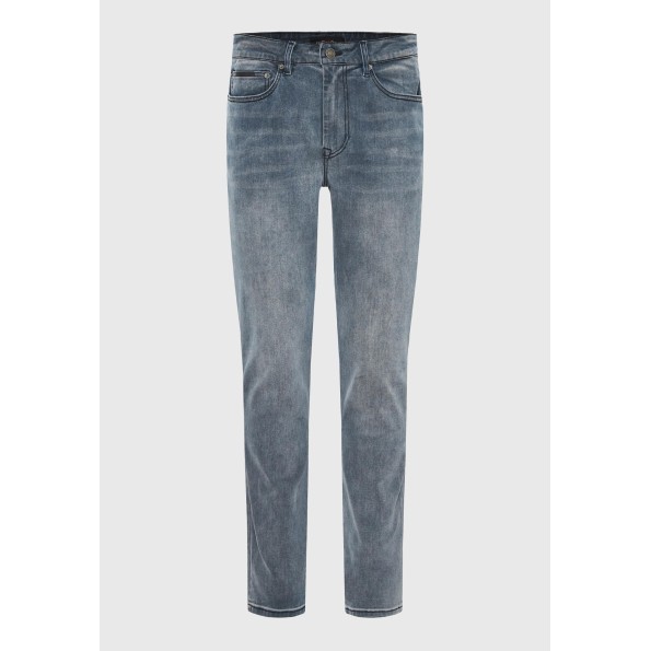 Ανδρικό jean παντελόνι FUNKY BUDDHA FBM010-072-02 γκρι Ανδρικά