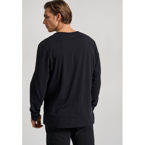 Ανδρική μπλούζα FUNKY BUDDHA FBM010-007-07 μαύρη Ανδρικά