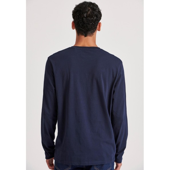 Ανδρική μπλούζα FUNKY BUDDHA FBM010-006-07 ναυτικό μπλε Ανδρικά