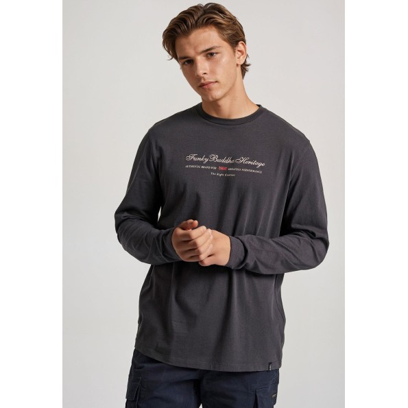 Ανδρική μπλούζα FUNKY BUDDHA FBM010-006-07 ανθρακί Ανδρική μπλούζα FUNKY BUDDHA FBM010-006-07 ανθρακί