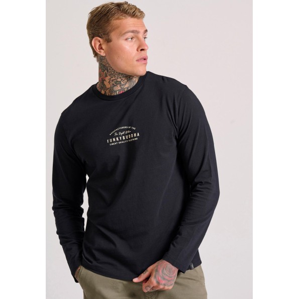 Ανδρική μπλούζα FUNKY BUDDHA FBM010-004-07 μαύρη Ανδρική μπλούζα FUNKY BUDDHA FBM010-004-07 μαύρη