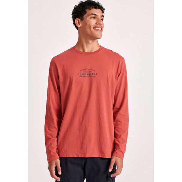 Ανδρική μπλούζα FUNKY BUDDHA FBM010-004-07 πορτοκαλί Ανδρική μπλούζα FUNKY BUDDHA FBM010-004-07 πορτοκαλί