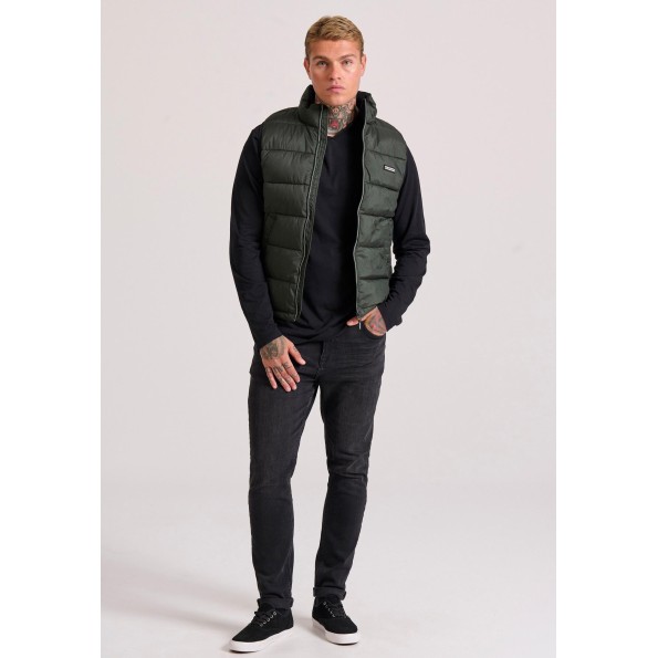 Ανδρική μπλούζα FUNKY BUDDHA FBM010-014-07 μαύρη Ανδρικά