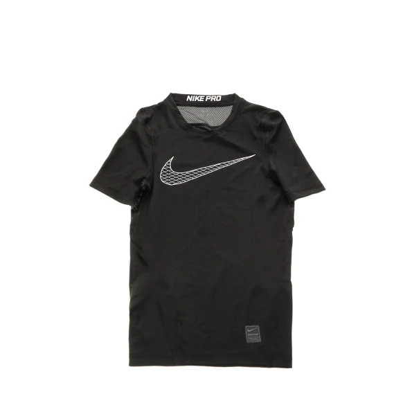 Αγορίστικη κοντομάνικη μπλούζα NIKE NP TOP SS COMP μαύρη 