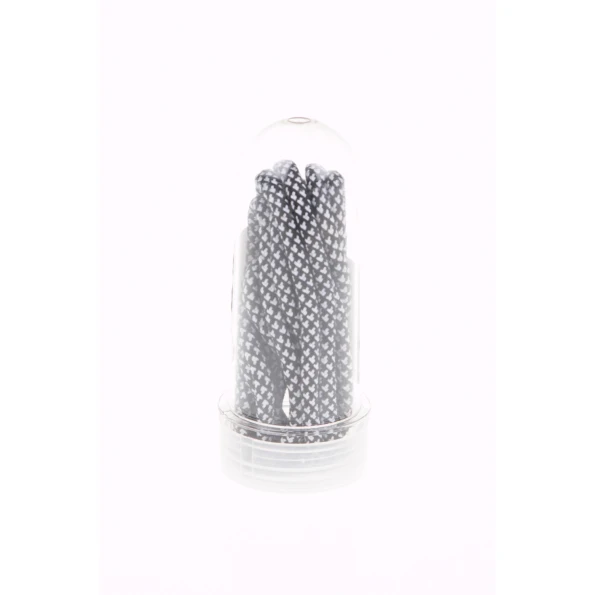 Unisex TUBELACES ROPE SOLID λευκά-μαύρα