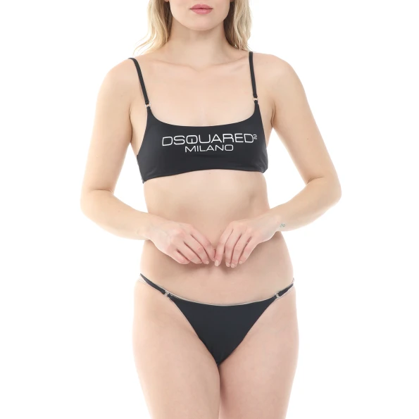 Γυναικείο μαγιό μπικίνι top Dsquared2 μαύρο