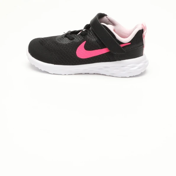 Βρεφικά αθλητικά παπούτσια NIKE DD1094 REVOLUTION 6 NN (TDV) μαύρα ροζ