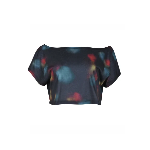 Γυναικεία crop top μπλούζα BODYTALK 1202-906720 μαύρη