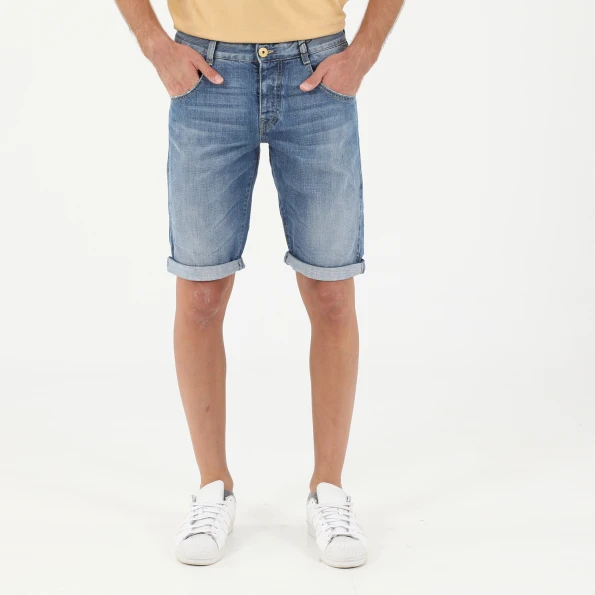 Ανδρική jean βερμούδα EDWARD JEANS KELLEN μπλε