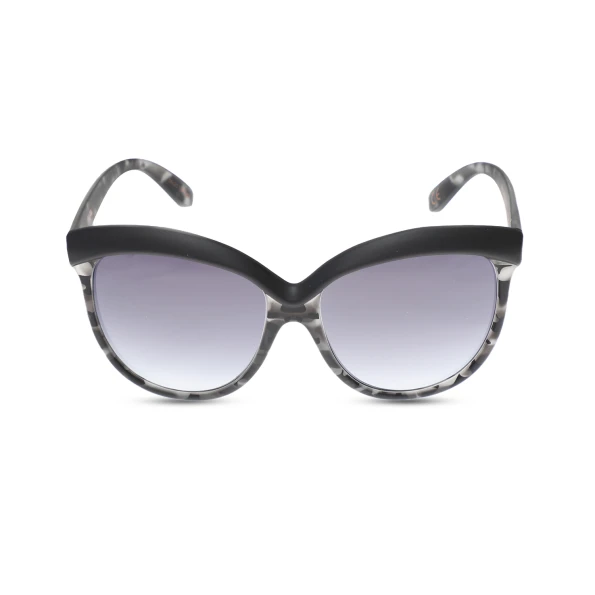Γυναικεία χειροποίητα γυαλιά ηλίου FOLLI FOLLIE cat-eye σε ματ μαύρο