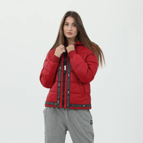 Γυναικείο padded μπουφάν BODYTALK μπορντό