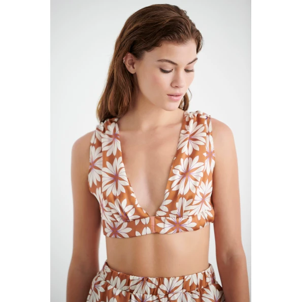 Γυναικεία cropped τοπ SUGARFREE 22806066 εμπριμέ