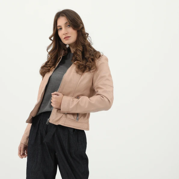 Γυναικείο jacket EDWARD JEANS μπεζ 