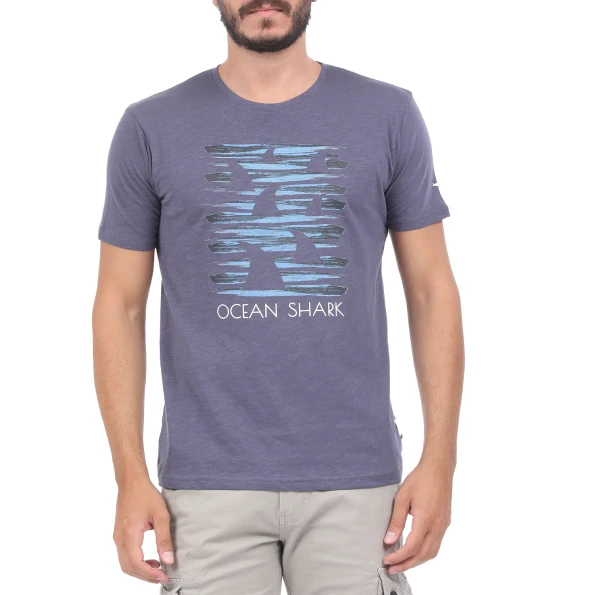 Ανδρική μπλούζα OCEAN SHARK  OS SLUB102 μπλε