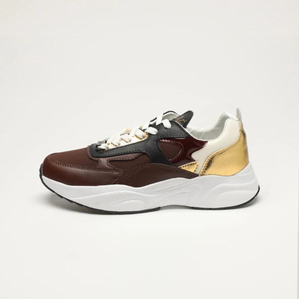 Γυναικεία sneakers 19V69 ITALIA FI 20814002 καφέ χρυσά