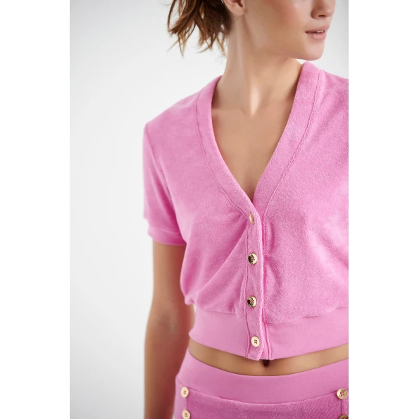 Γυναικεία cropped ζακέτα SUGARFREE 22813165 πράσινη