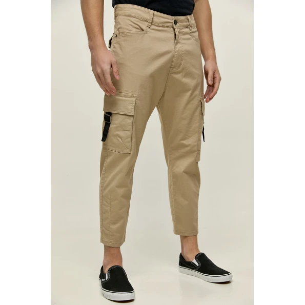 Ανδρικό cargo παντελόνι EDWARD JEANS MP-N-PNT-S22-009 RENNY-KL μπεζ