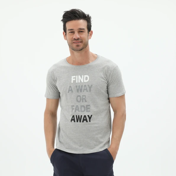 Ανδρικό t-shirt RUN 21K9088201 γκρι