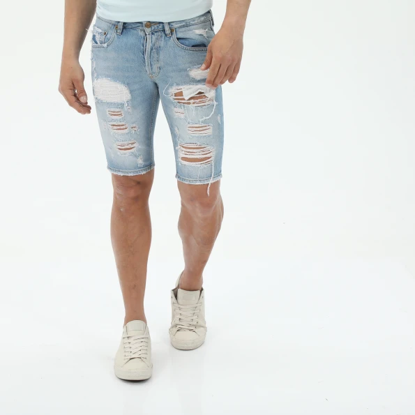 Ανδρική jean βερμούδα STAFF JEANS 5-890.807.S3.043 PAOLO ανοιχτή μπλε