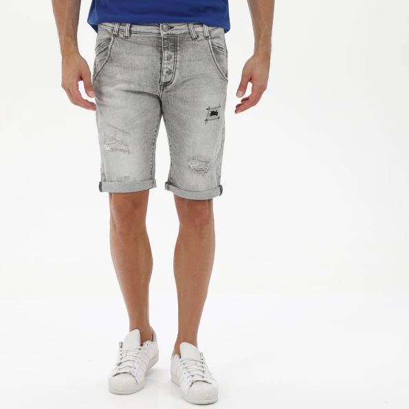 Ανδρική jean βερμούδα EDWARD JEANS MP-D-BRM-S22-011 KATRIK-EMG γκρι