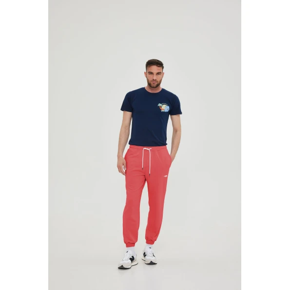 Unisex basic παντελόνι BLUE HUNTER 23003120106 U STYLER TERRY κόκκινο
