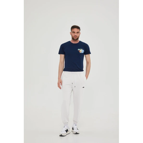 Unisex basic παντελόνι BLUE HUNTER 23003120117 U STYLER TERRY λευκό
