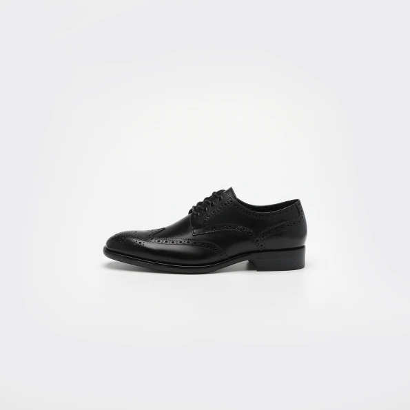 Ανδρικά δετά παπούτσια MARTIN & CO brogue 223-140-0001 μαύρο