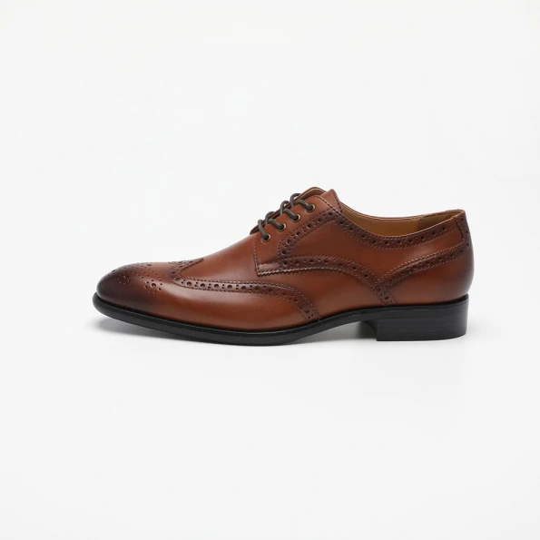 Ανδρικά δετά παπούτσια MARTIN & CO 223-140-0001 BROGUE καφέ