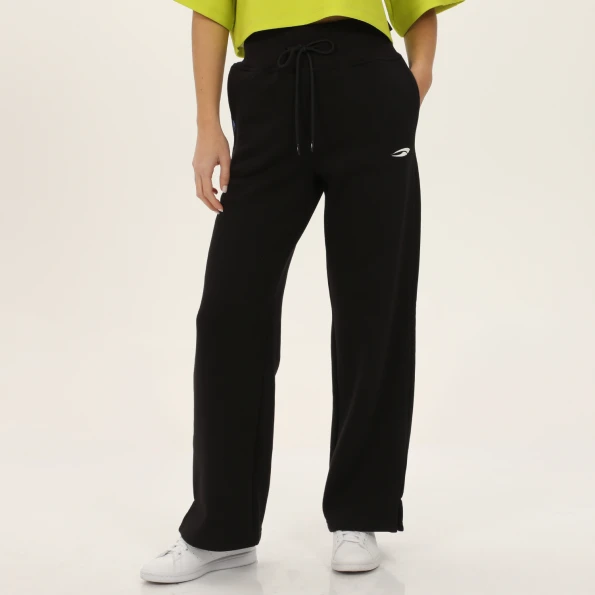 Unisex παντελόνι φόρμας BLUE HUNTER 24112130101 W FLARE JOGGER μαύρο