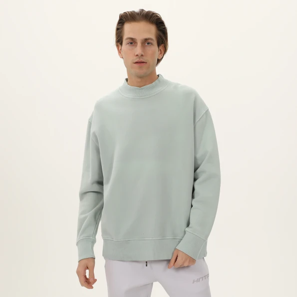 Ανδρική φούτερ μπλούζα DIRTY LAUNDRY DLMC03W22 Relaxed Fit πράσινη