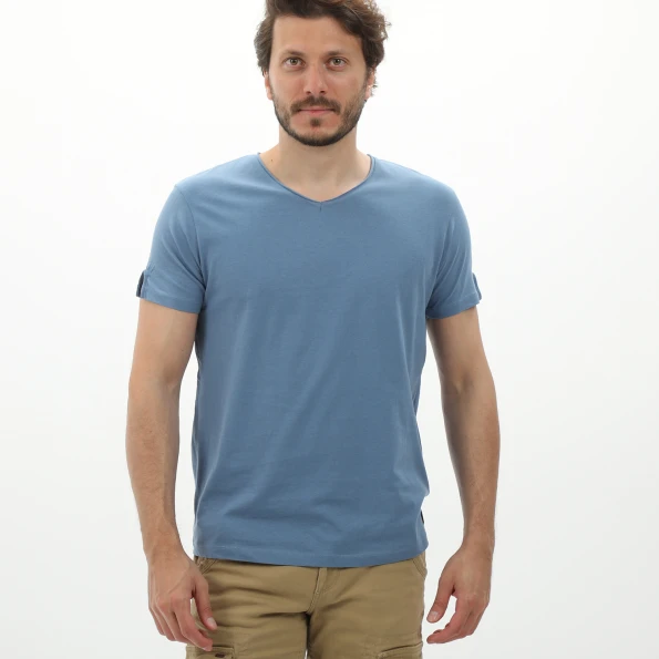 Ανδρικό t-shirt BATTERY 21D9079221 μπλε
