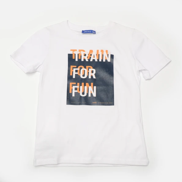 Ανδρικό t-shirt BODYTALK 1221-751328 λευκό