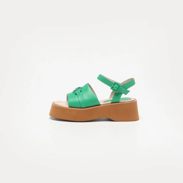 Γυναικεία flatform σανδάλια 19V69 ITALIA AM P346-K336 πράσινα