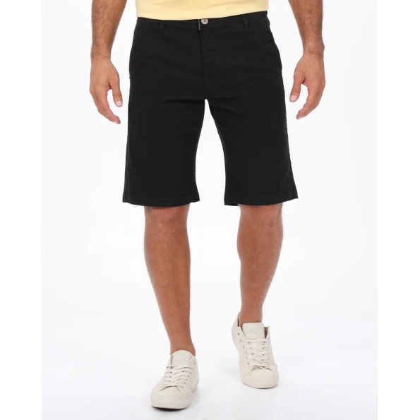 Aνδρική chino βερμούδα VAN HIPSTER 72249 μαύρη
