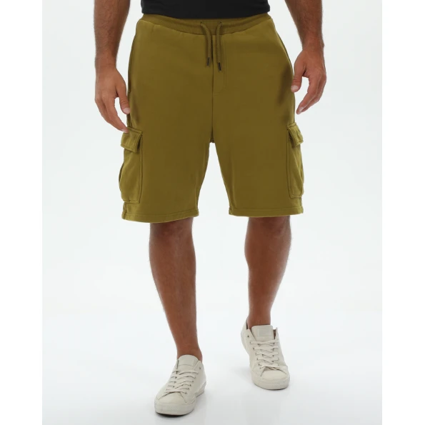 Ανδρική αθλητική βερμούδα STAFF JEANS 60-104.047 CREED χακί