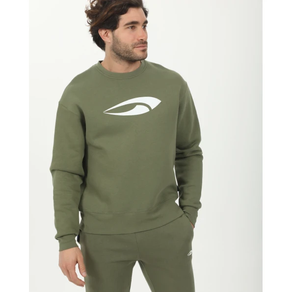 Unisex φούτερ μπλούζα BLUE HUNTER 113110107 χακί