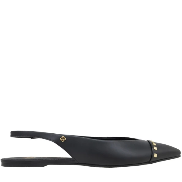 Γυναικείες flat slingback γόβες CAPODARTE 4017953 μαύρες