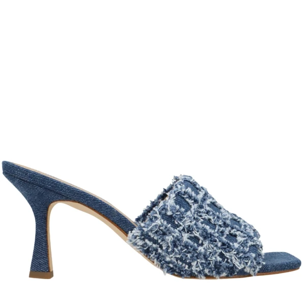 Γυναικεία mules MICHAEL KORS 40S4TSHP1D μπλε denim