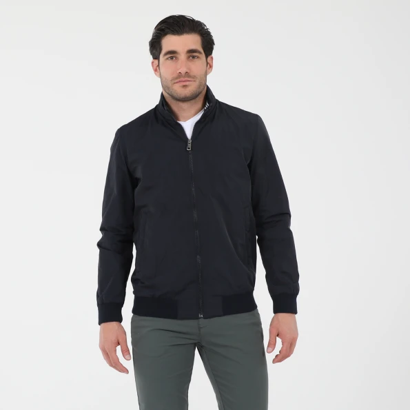 Ανδρικό bomber jacket NAVY & GREEN μπλε