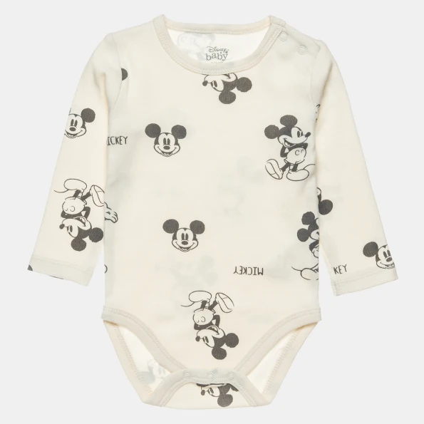 Βρεφικό μακρυμάνικο φορμάκι DISNEY Minnie Mouse  εκρού